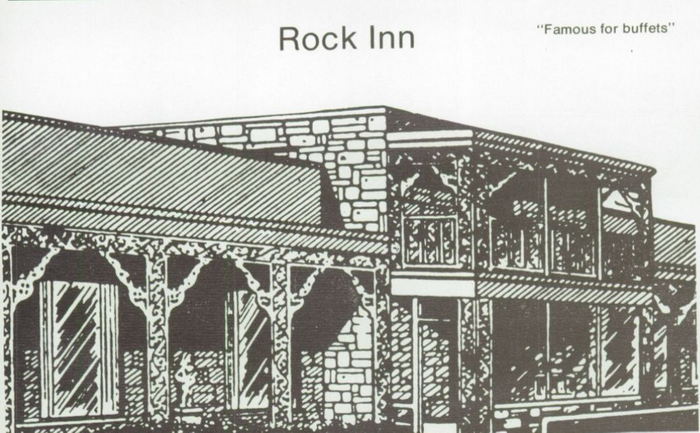 Rock Inn Motel & Restaurant - 1978 Yearbook Ad (newer photo)